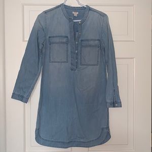 J.Crew long sleeved jean dress